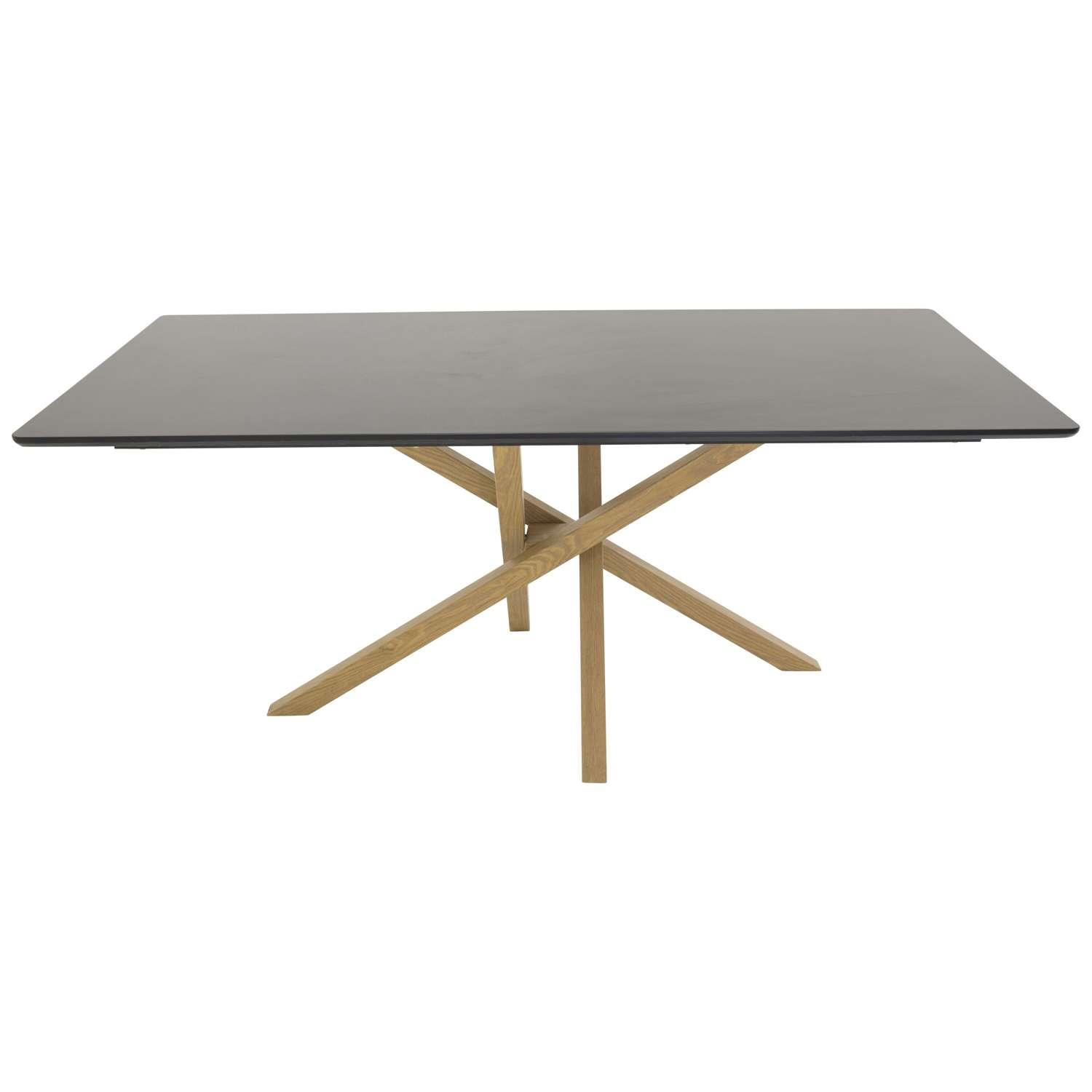 Venture Home Piazza Eettafel 180 x 90 - Zwart
