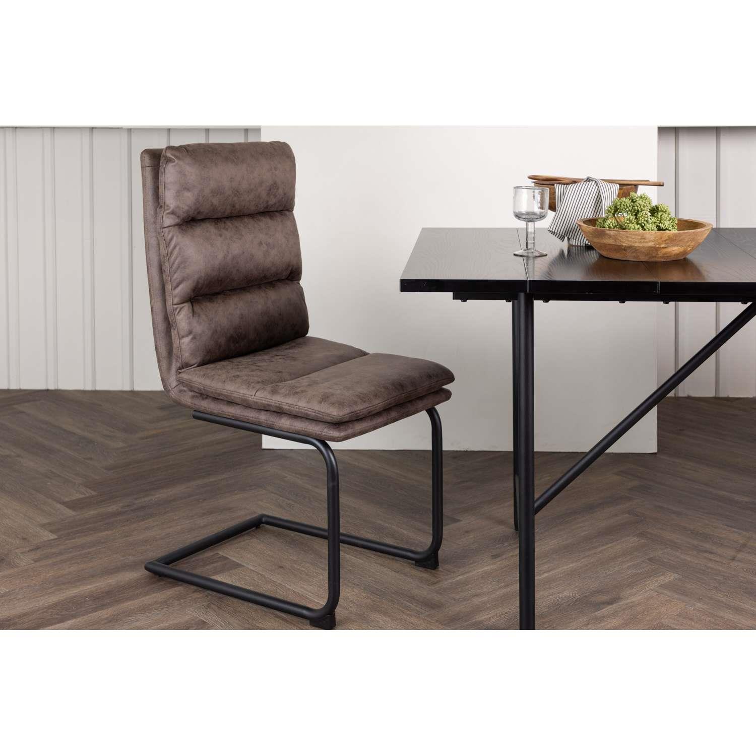 Venture Home Zizo Stoel 60 x 100 x 45 - Bruin - 2-pack