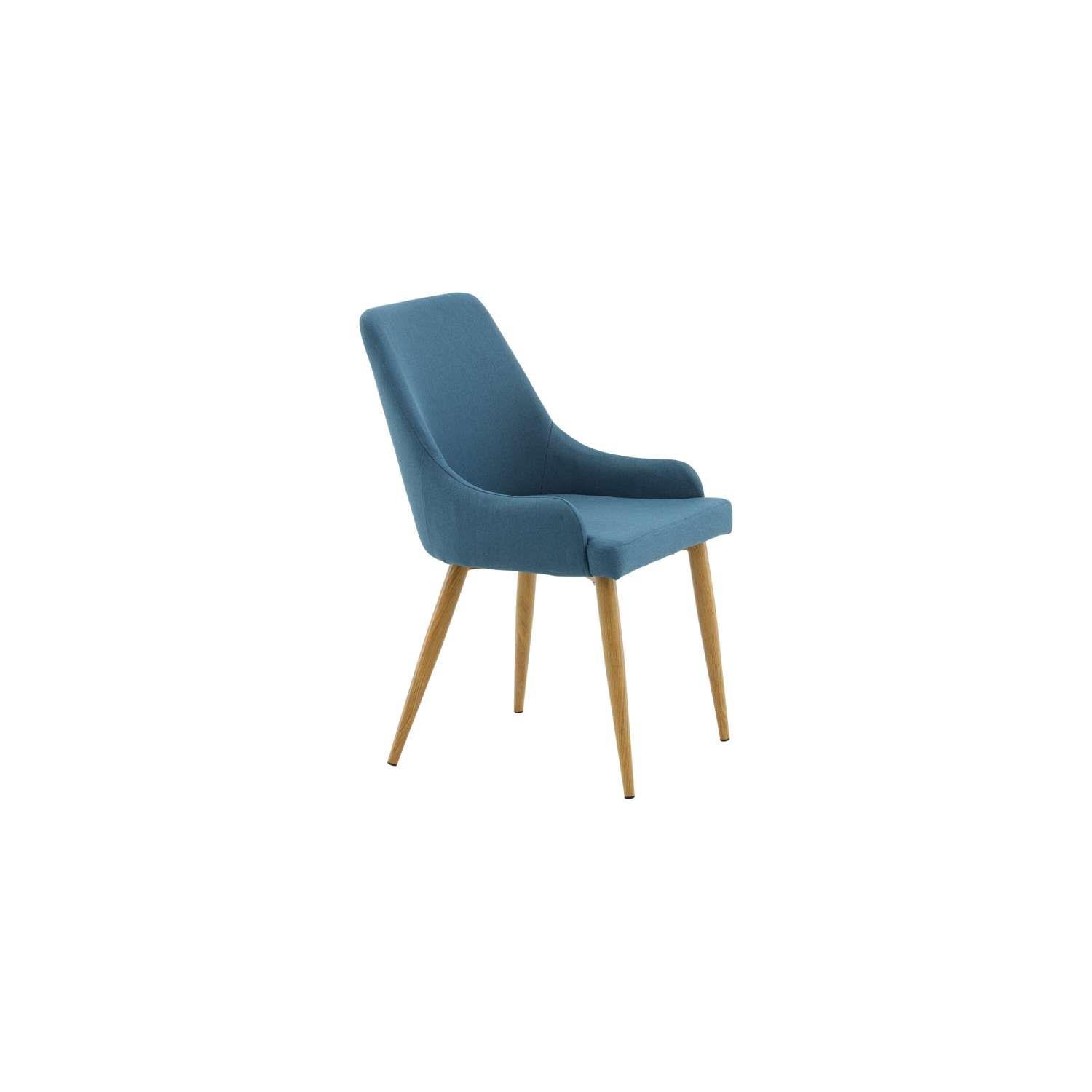 Venture Home Plaza Stoel 58 x 86 x 49 - Blauw - 2-pack
