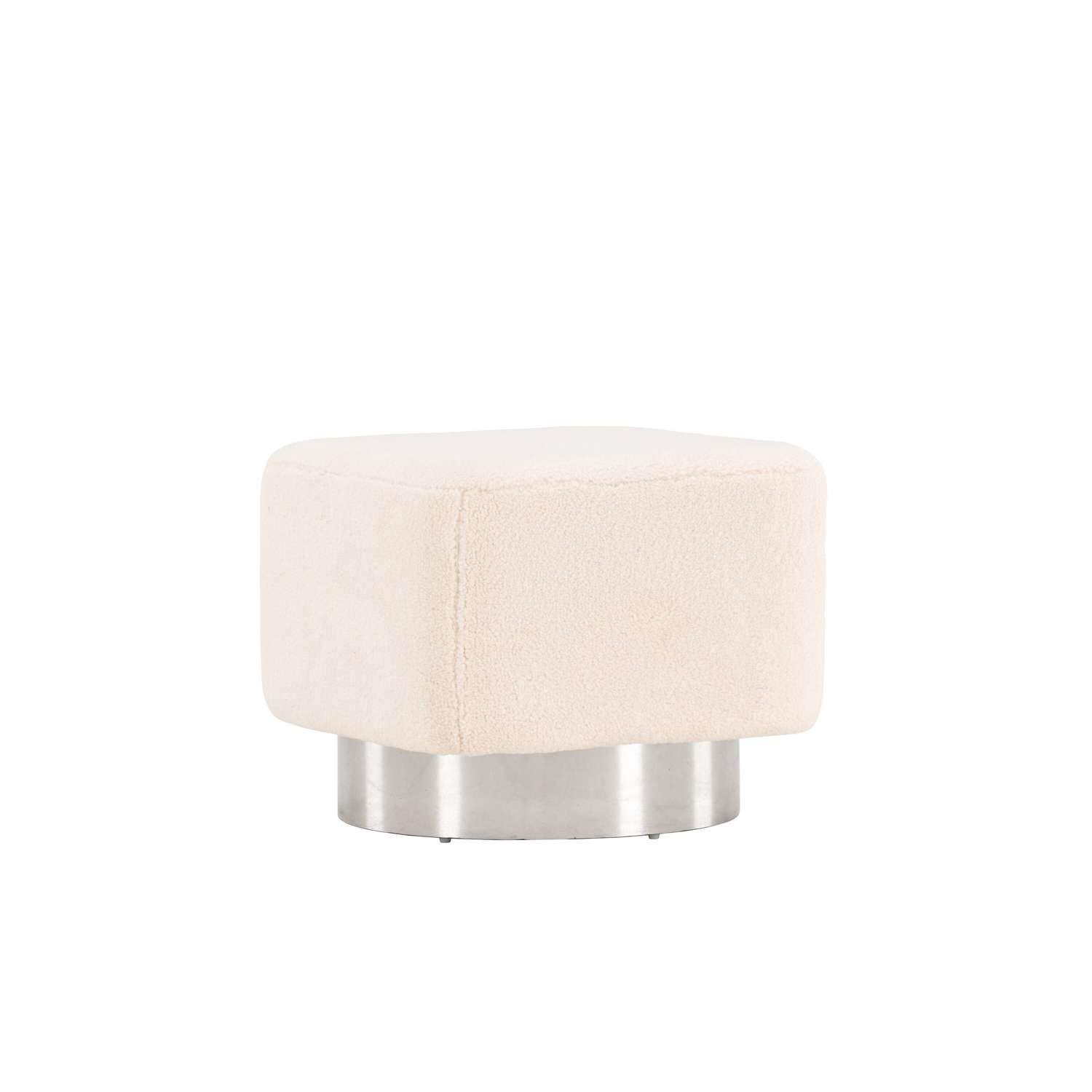 Venture Home Newton Hocker | Poef 45 x 38 x 45 - Offwhite