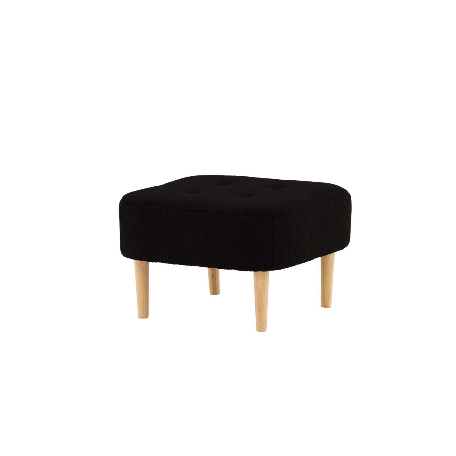 Venture Home Salina Hocker | Poef 59 x 40 x 59 - Zwart
