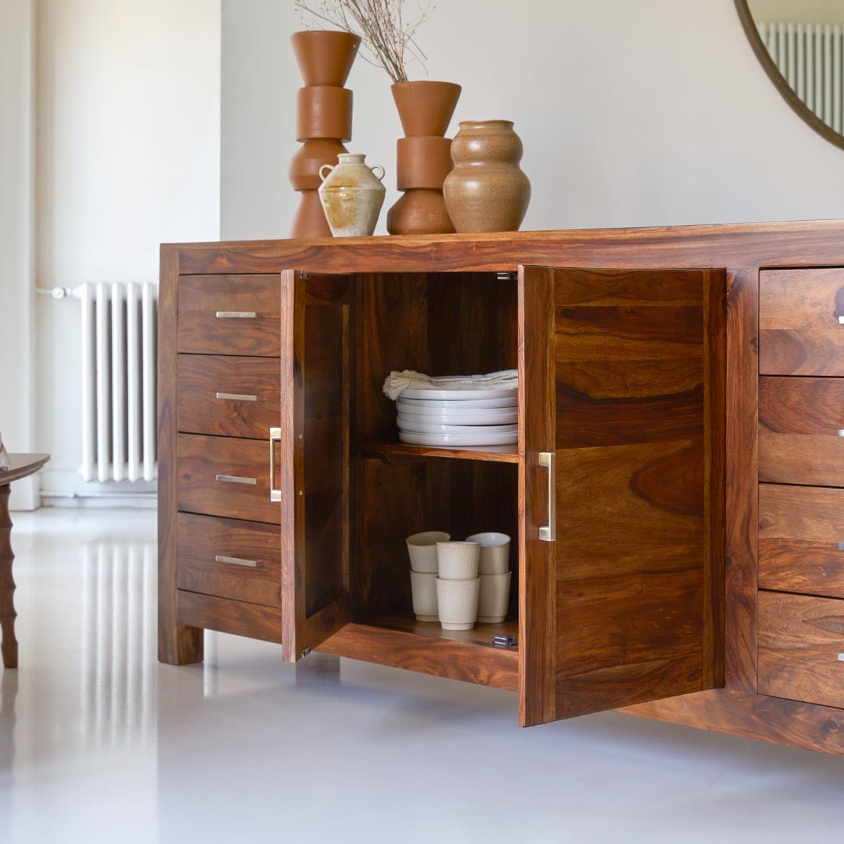 Tikamoon - Mezzo - Massief palissander buffet 205 cm