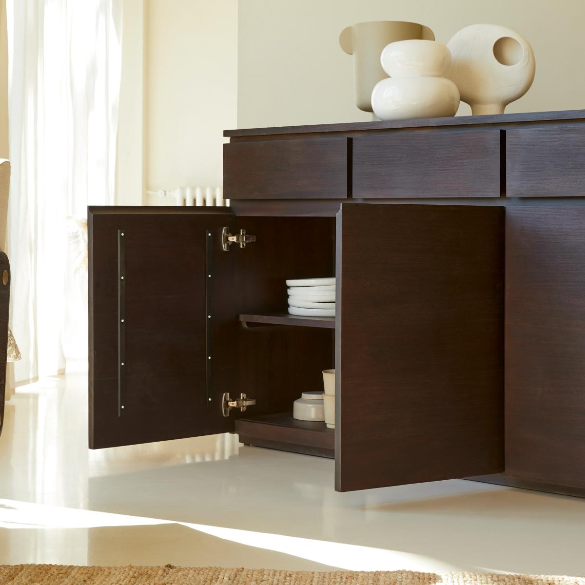 Tikamoon - Eva - Massief mahoniehouten buffet 200 cm