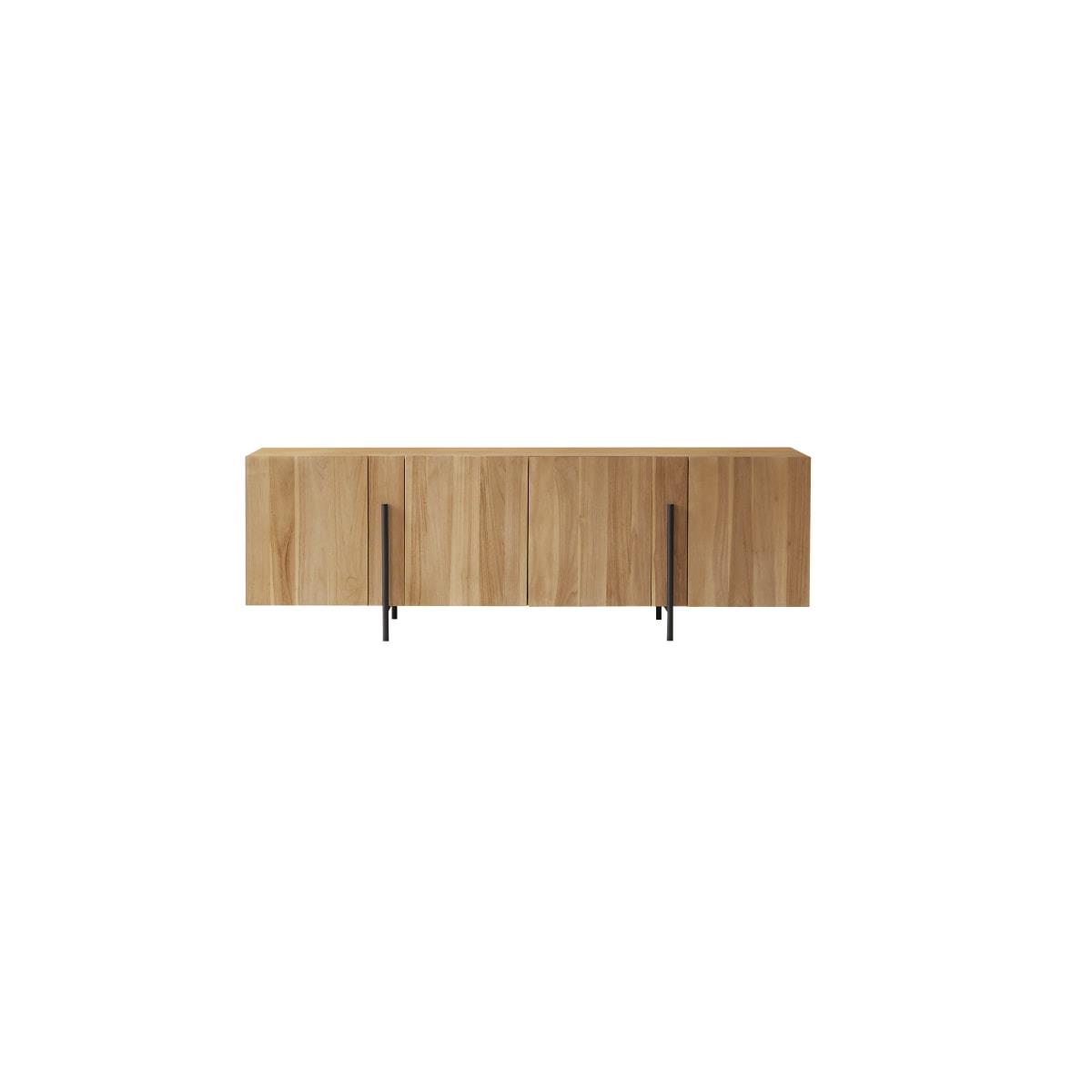 Tikamoon - Honorine - Massief teakhouten laag buffet 165 cm