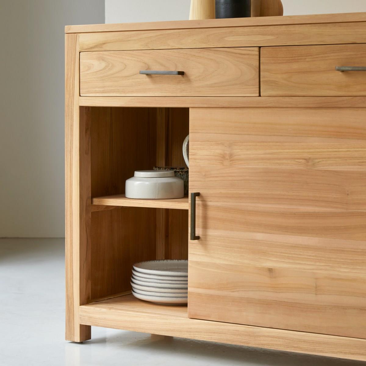 Tikamoon - Maë - Teakhouten dressoir 120 cm