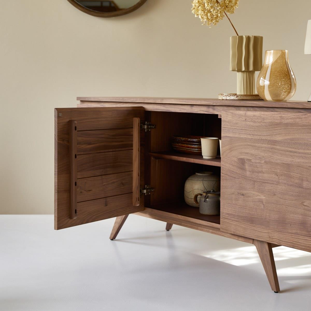 Tikamoon - Esmée - Massief notenhouten buffet 180 cm