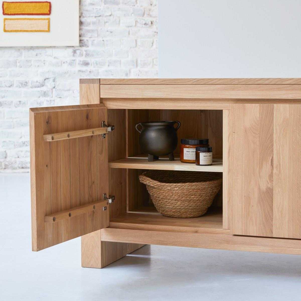 Tikamoon - Eden - Massief eikenhouten buffet 160 cm