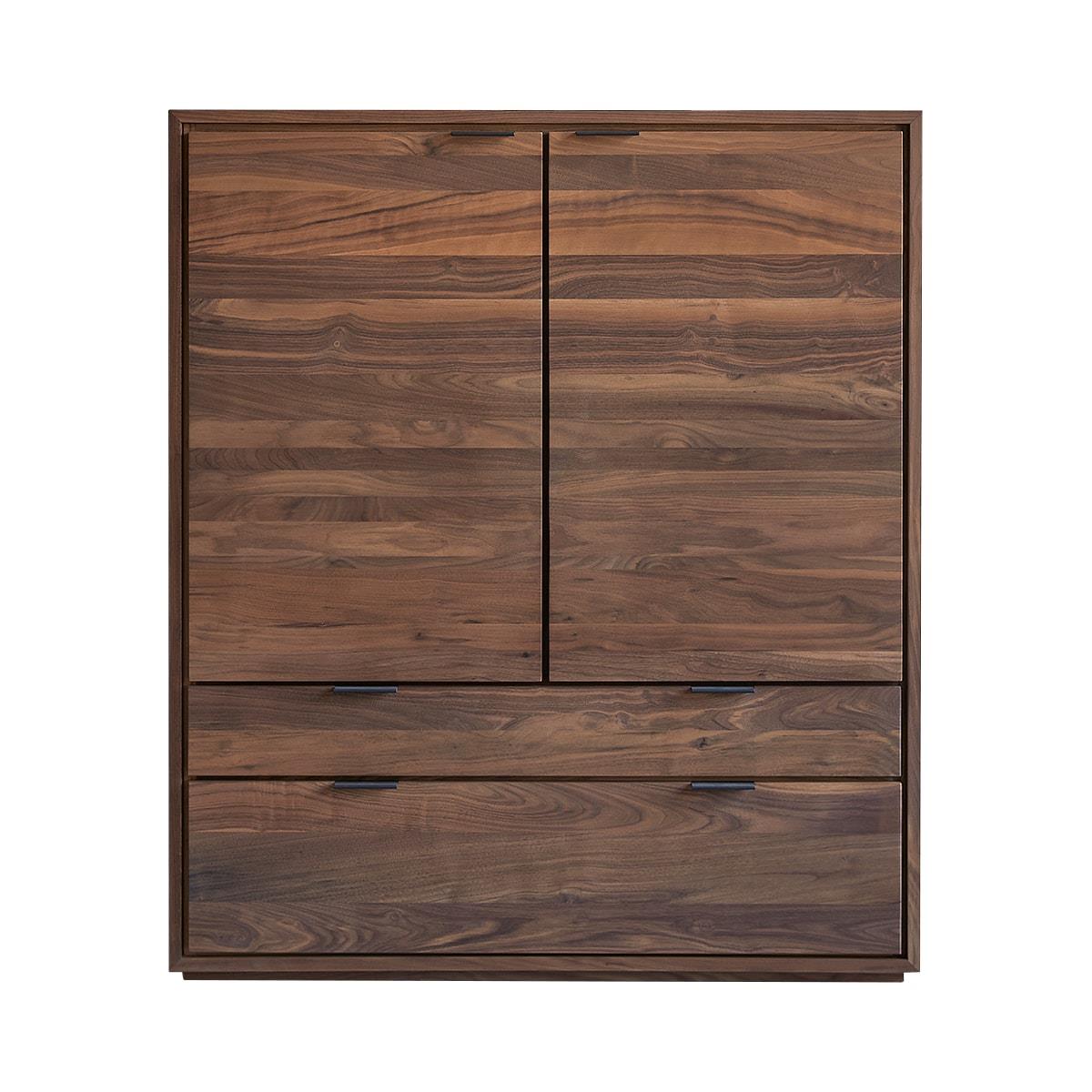 Tikamoon - Senson - Massief notenhouten dressoir 110 cm