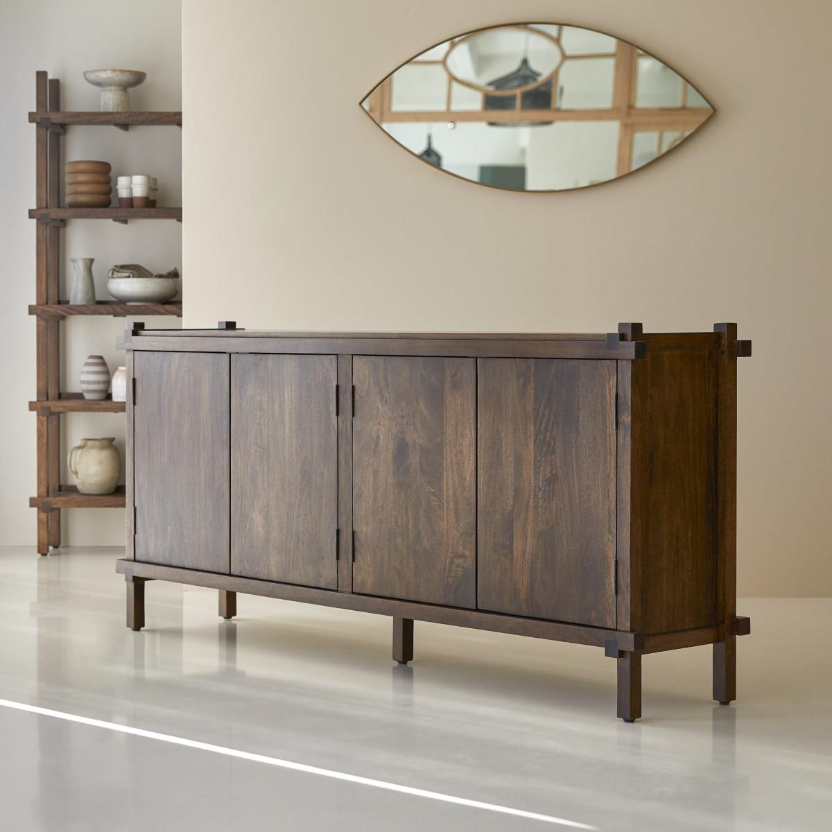 Tikamoon - Arko - Buffetkast van massief mangohout 190 cm