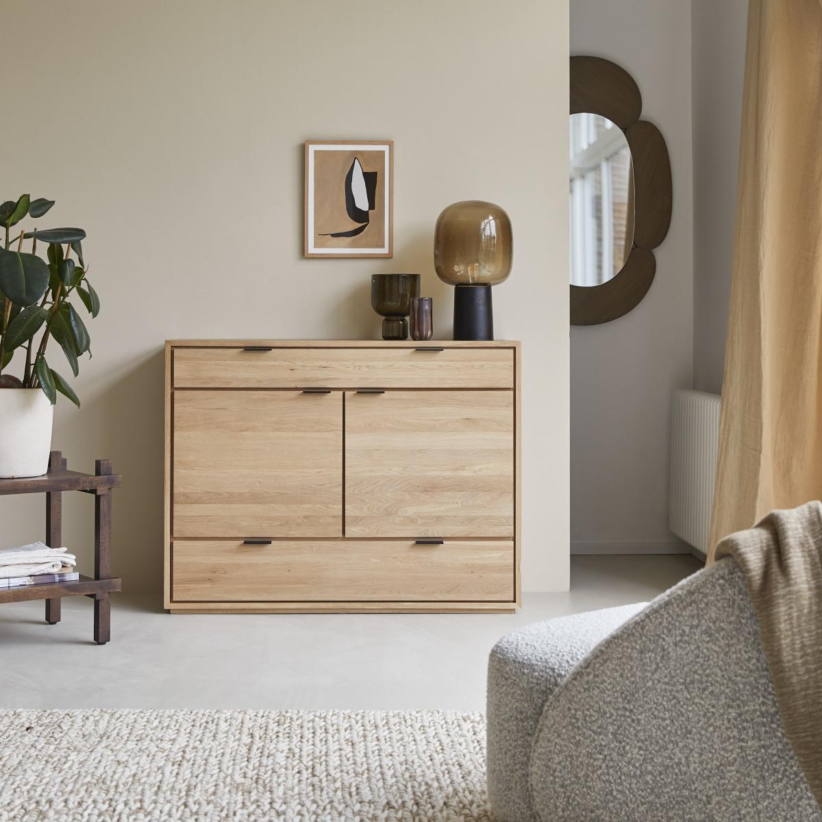 Tikamoon - Senson - Massief eikenhouten buffet 120 cm