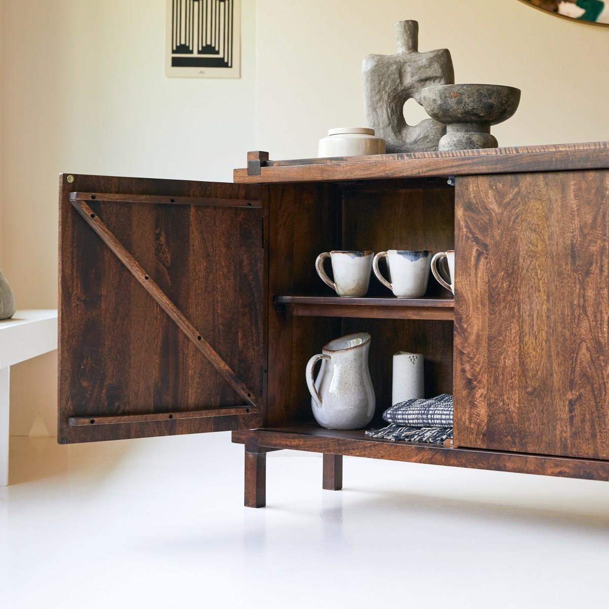 Tikamoon - Arko - Massief mangohouten buffet 120 cm