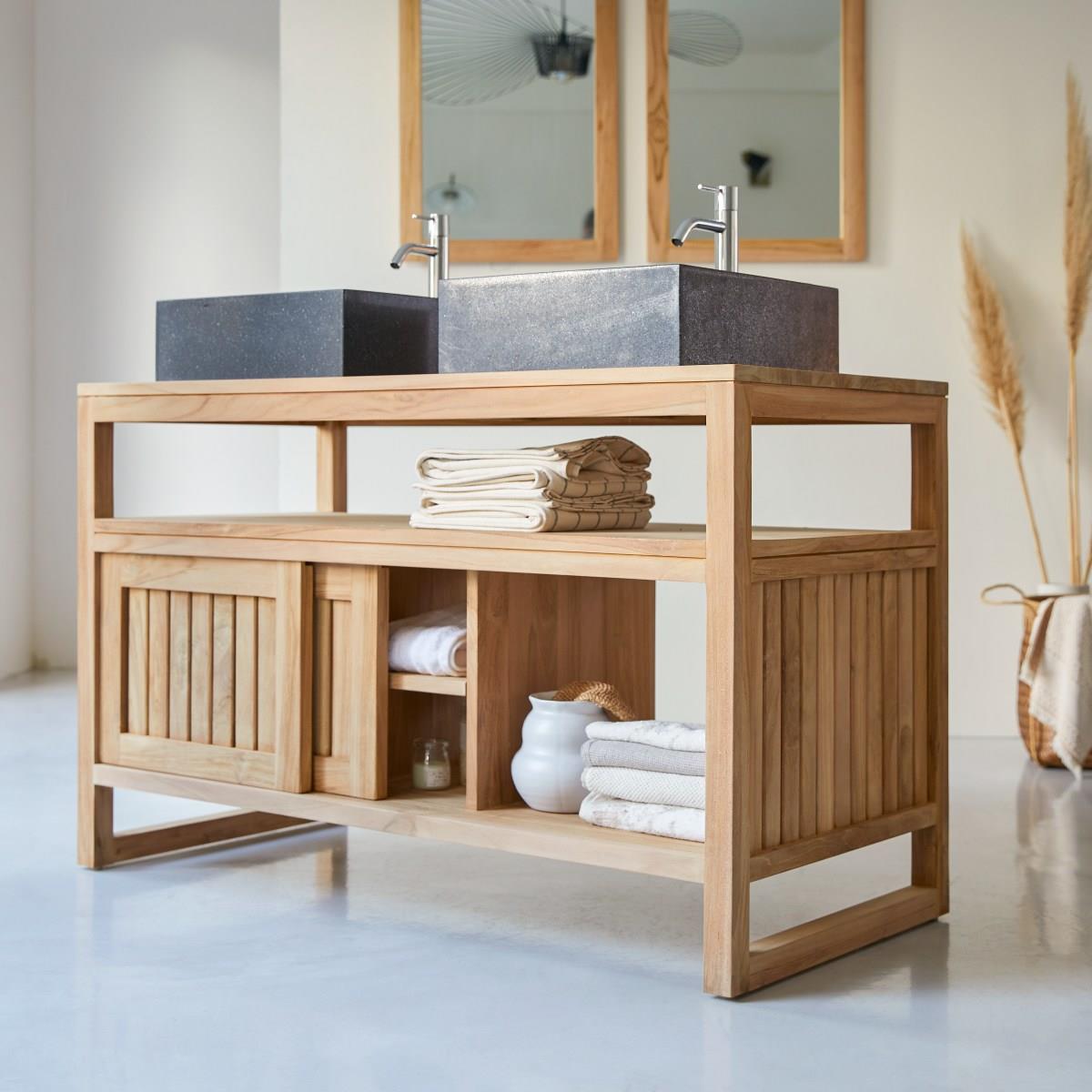 Tikamoon - Colonial - Badmeubel in massief teak 120 cm