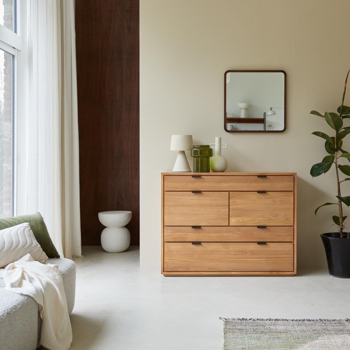 Tikamoon - Senson - Massief teak commode