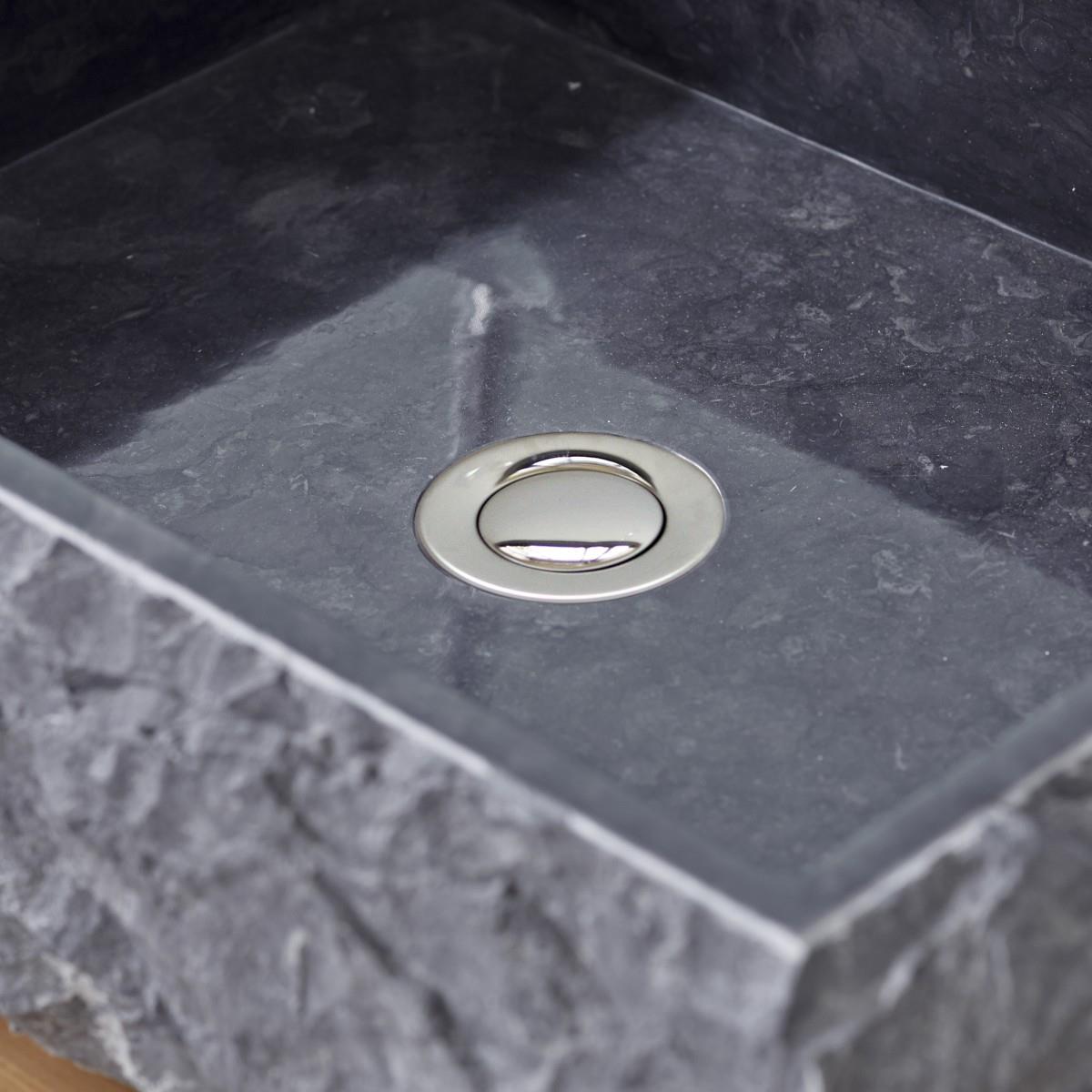 Tikamoon - Scrula Slim - Marmeren wastafel black