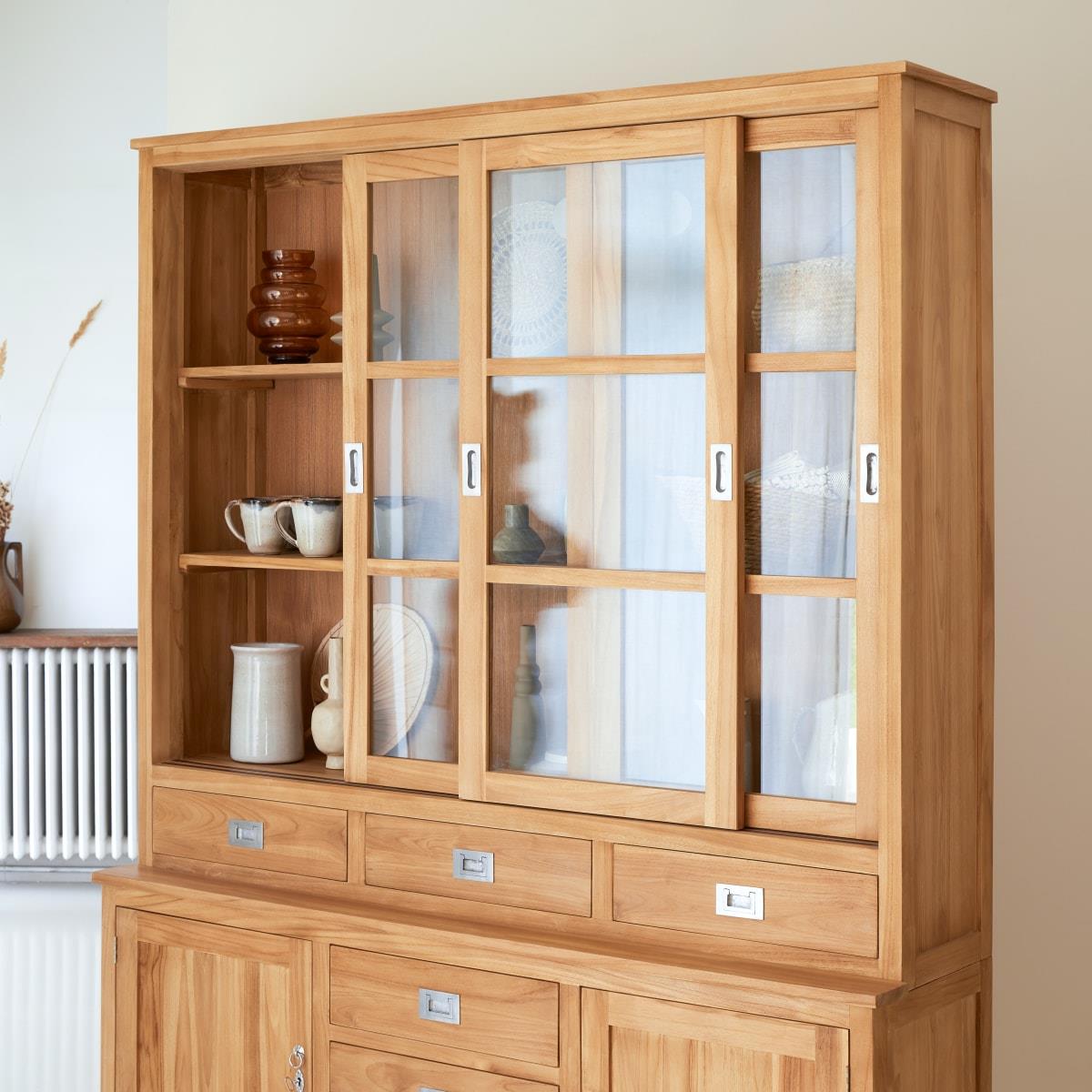 Tikamoon - Coffee Tek - Servieskast in massief teak 160 cm