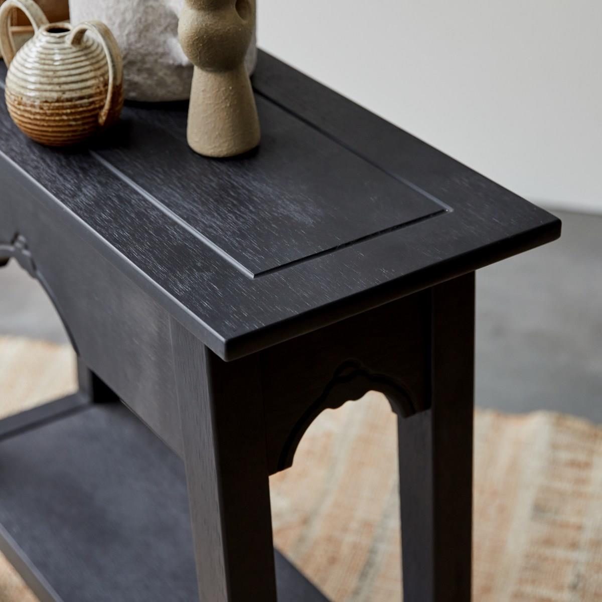 Tikamoon - Thaki Black - Bijzettafel van wengé