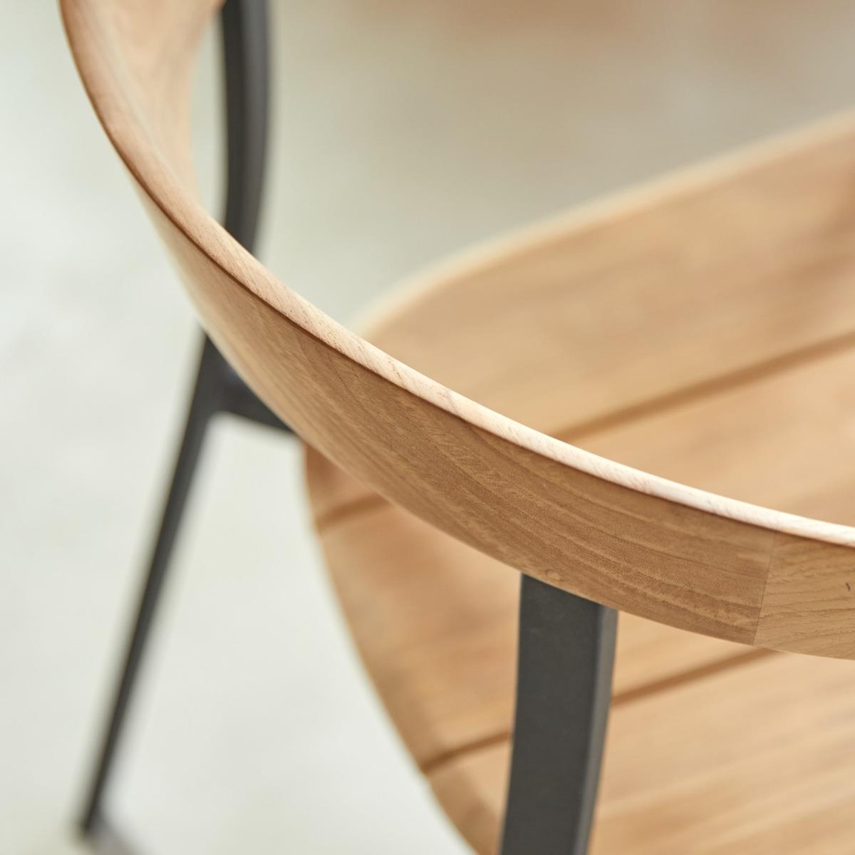 Tikamoon - Arco - Stoel in massief teak en aluminium