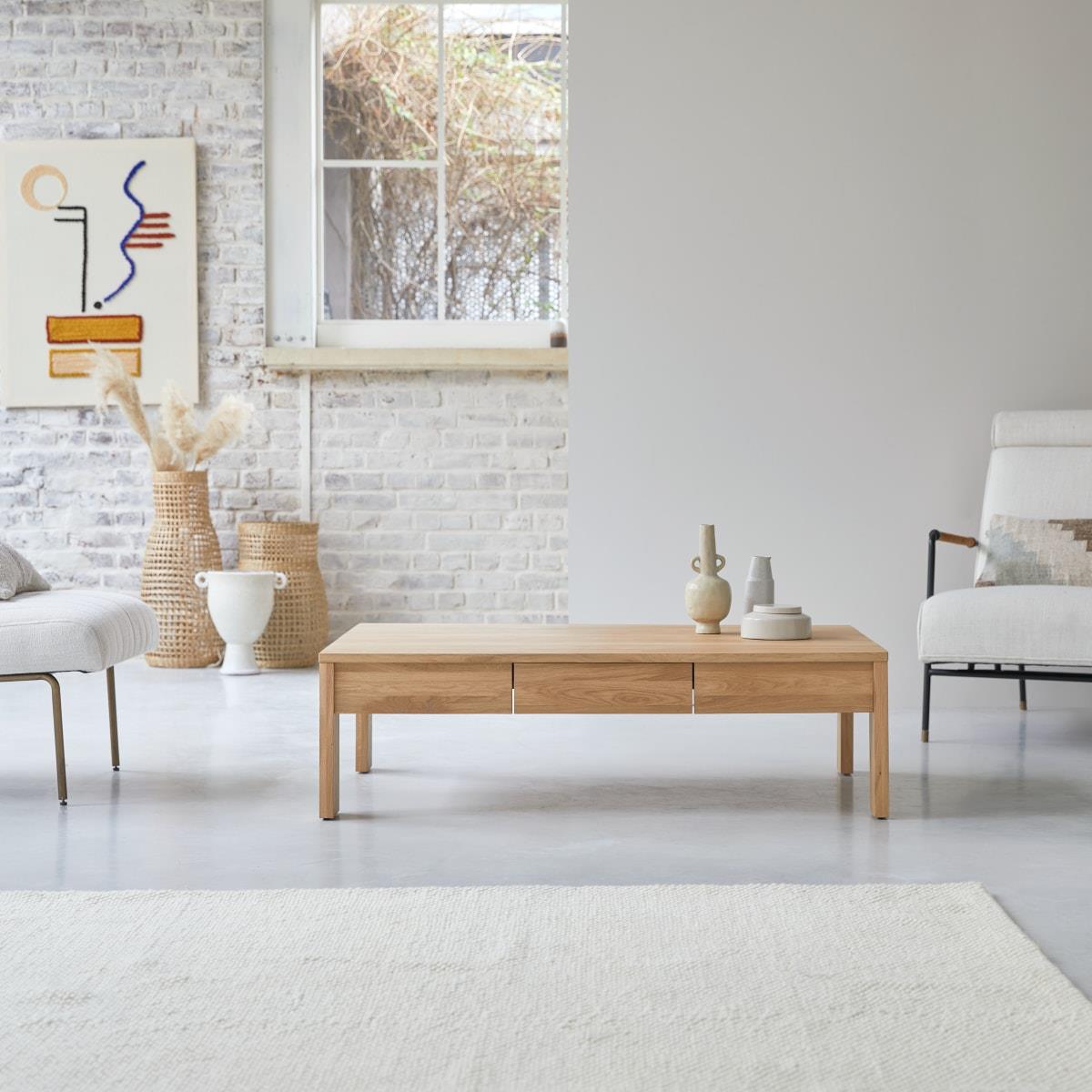 Tikamoon - Eden - Massief eiken salontafel