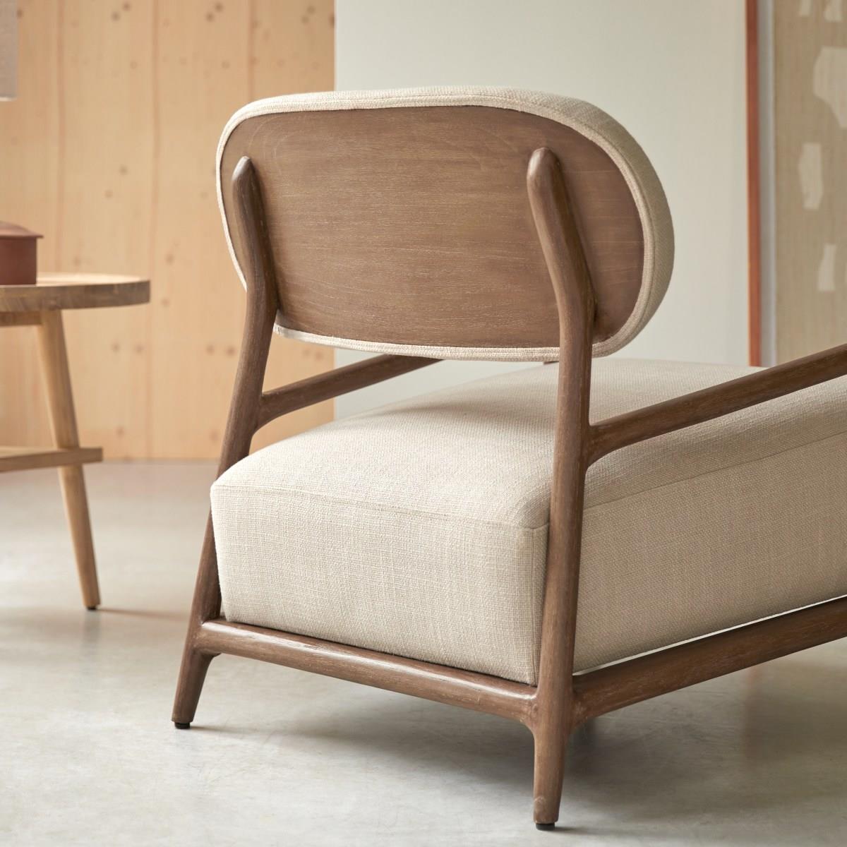Tikamoon - Romane - Fauteuil van massief mindi