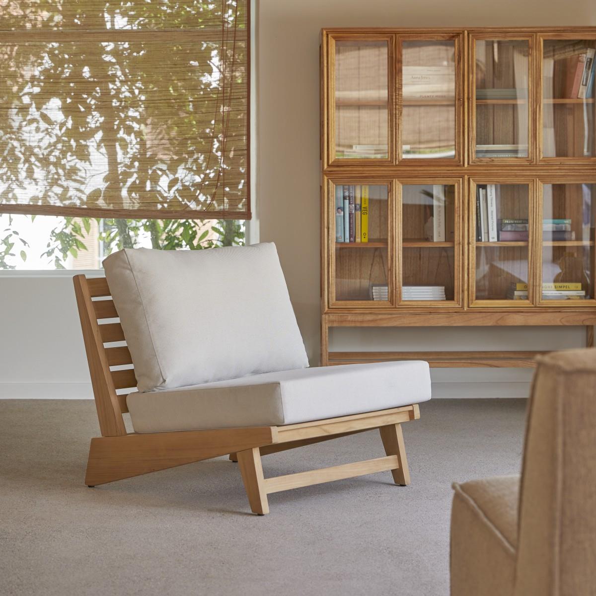 Tikamoon - Olia - Massief teakhouten fauteuil