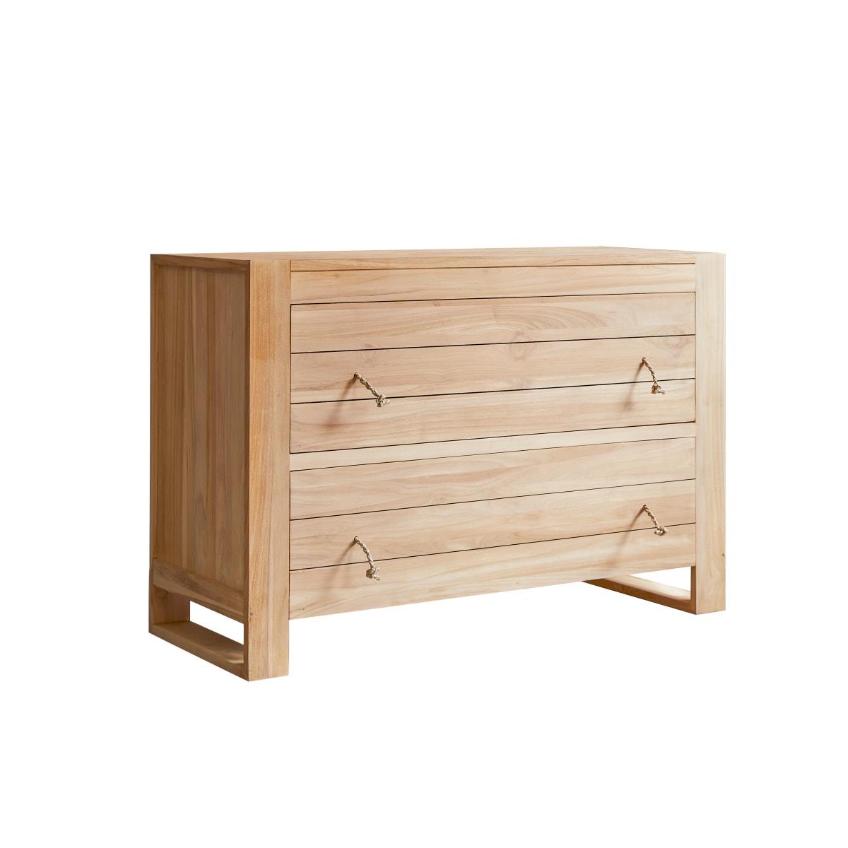 Tikamoon - Minimalys - Kindercommode van massief teakhout