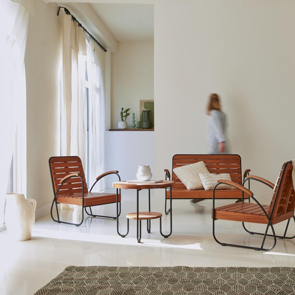 Tikamoon - Key Wood - Vierzits massief acacia loungeset