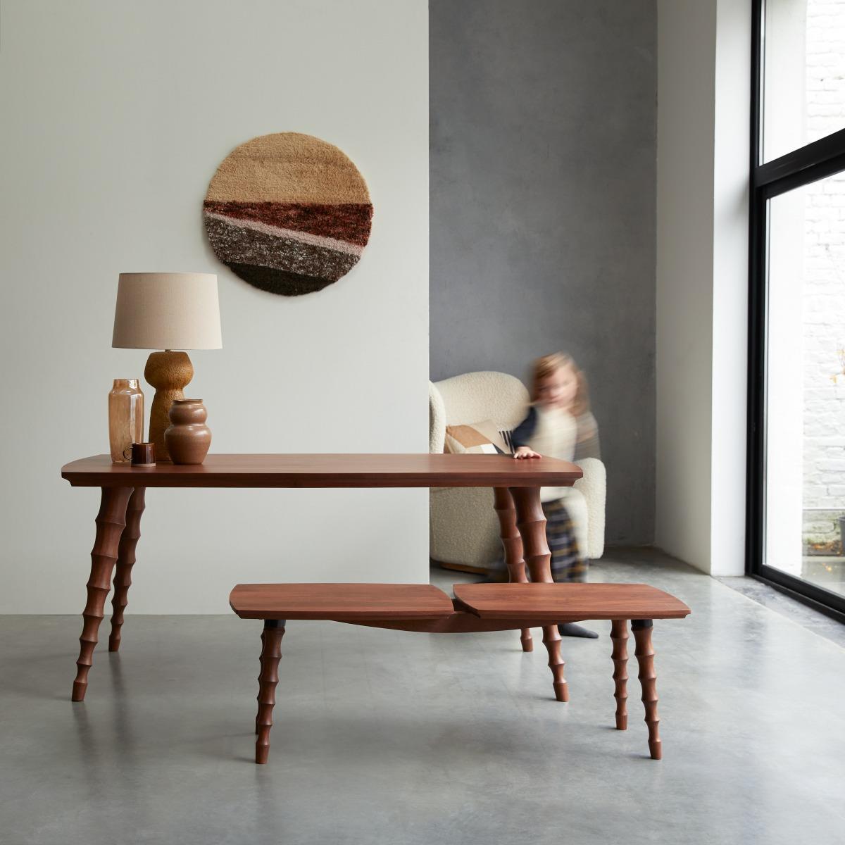 Tikamoon - Anouk - Eettafel van massief mangohout voor 4|6 personen.