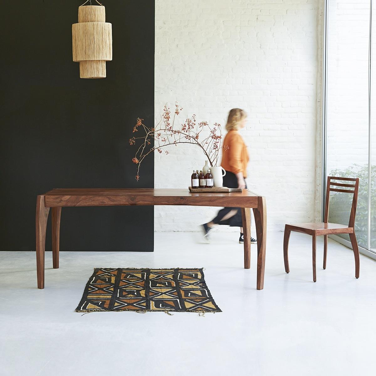 Tikamoon - Luna - Tafel van massief palissander voor 6|8 personen.
