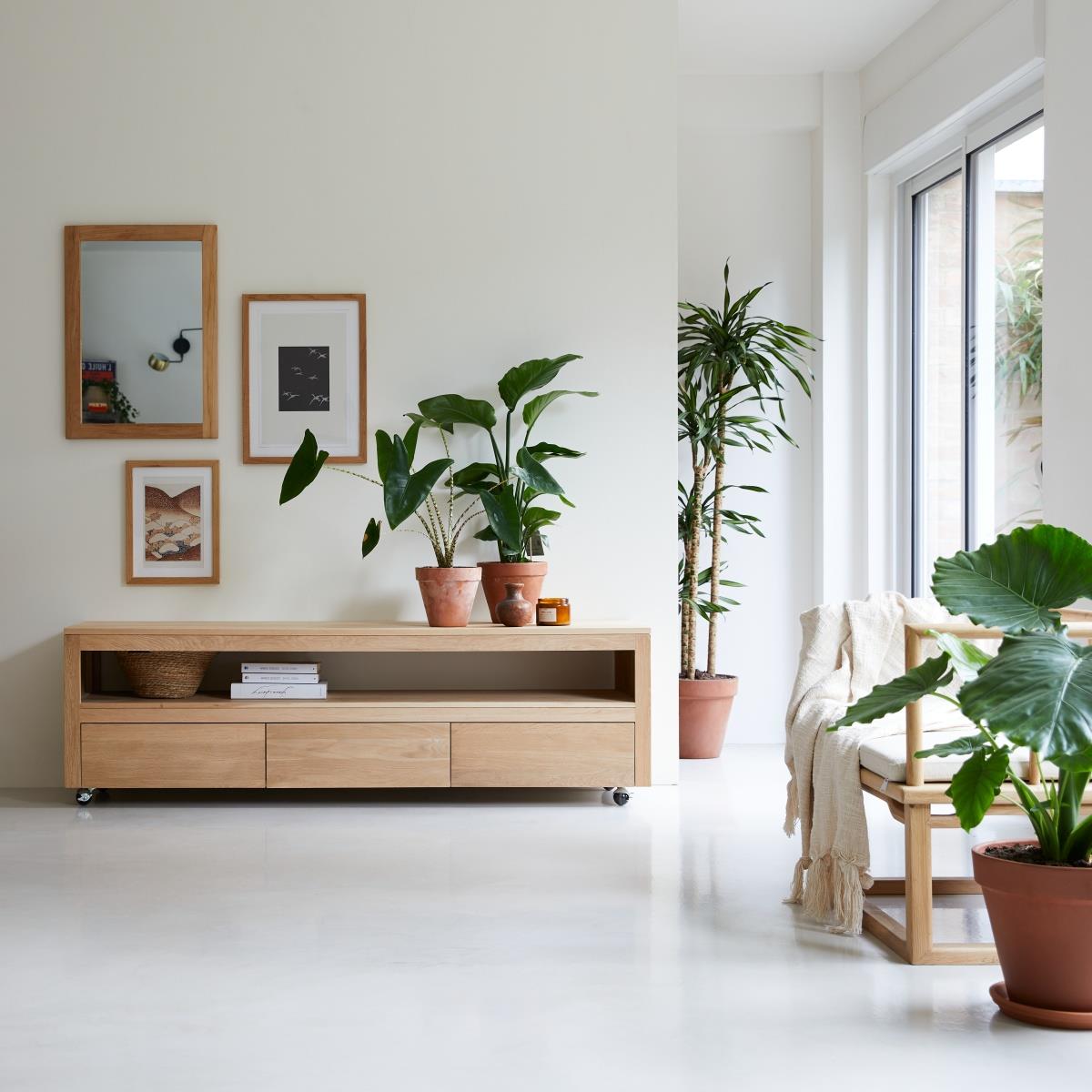 Tikamoon - Anoa - Massief eiken tv-meubel 180 cm