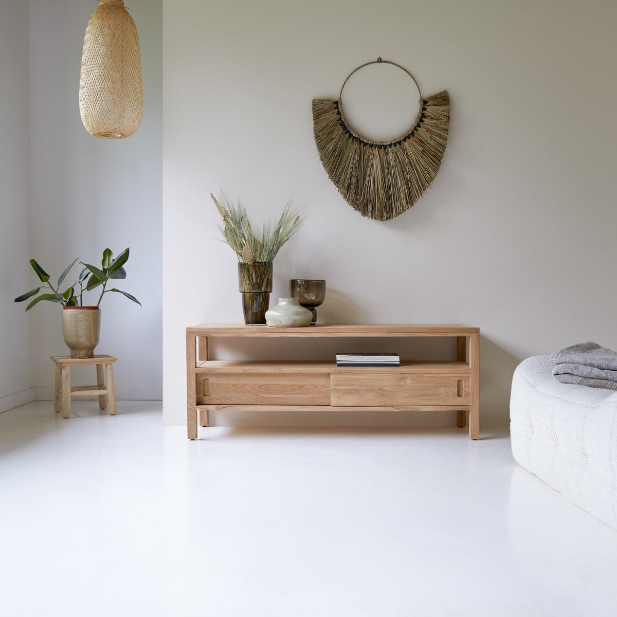 Tikamoon - Anton - Tv-meubel van massief teakhout 130 cm