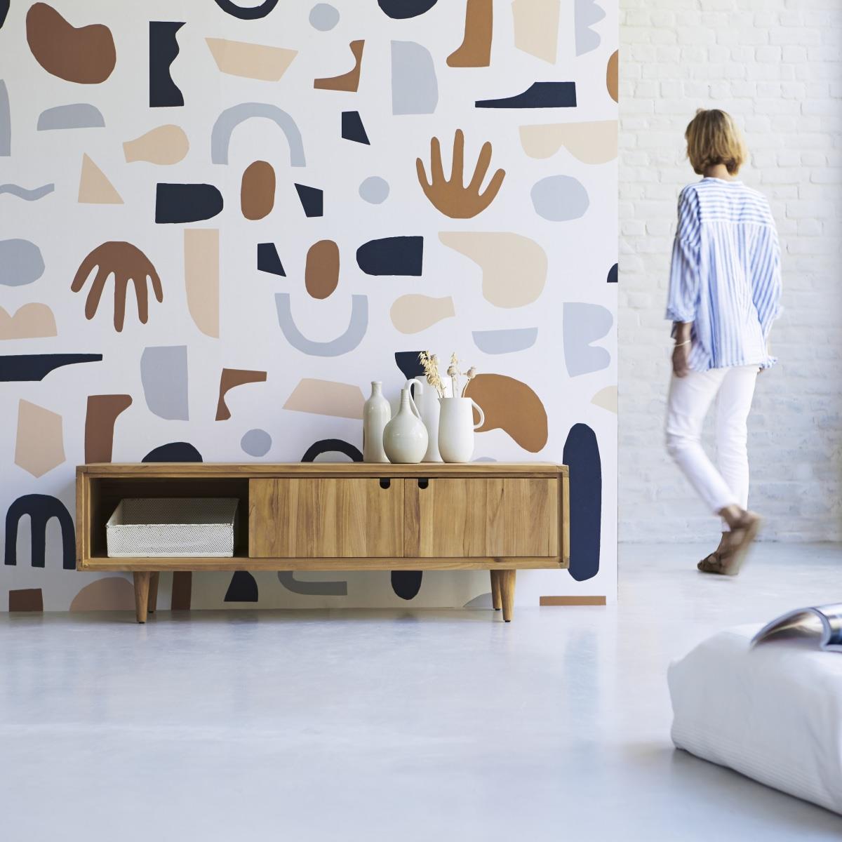 Tikamoon - Jonàk - Tv-meubel van massief teakhout 140 cm