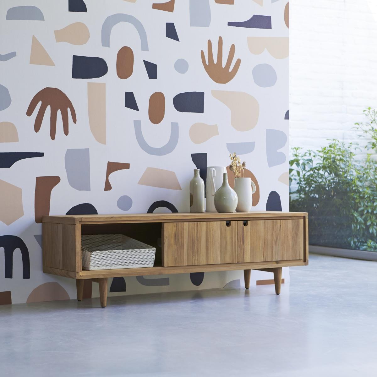 Tikamoon - Jonàk - Tv-meubel van massief teakhout 140 cm