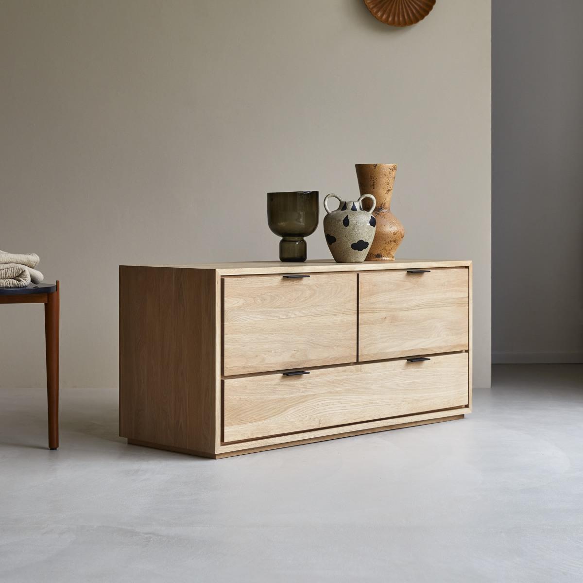 Tikamoon - Senson - Massief eiken tv-meubel 120 cm