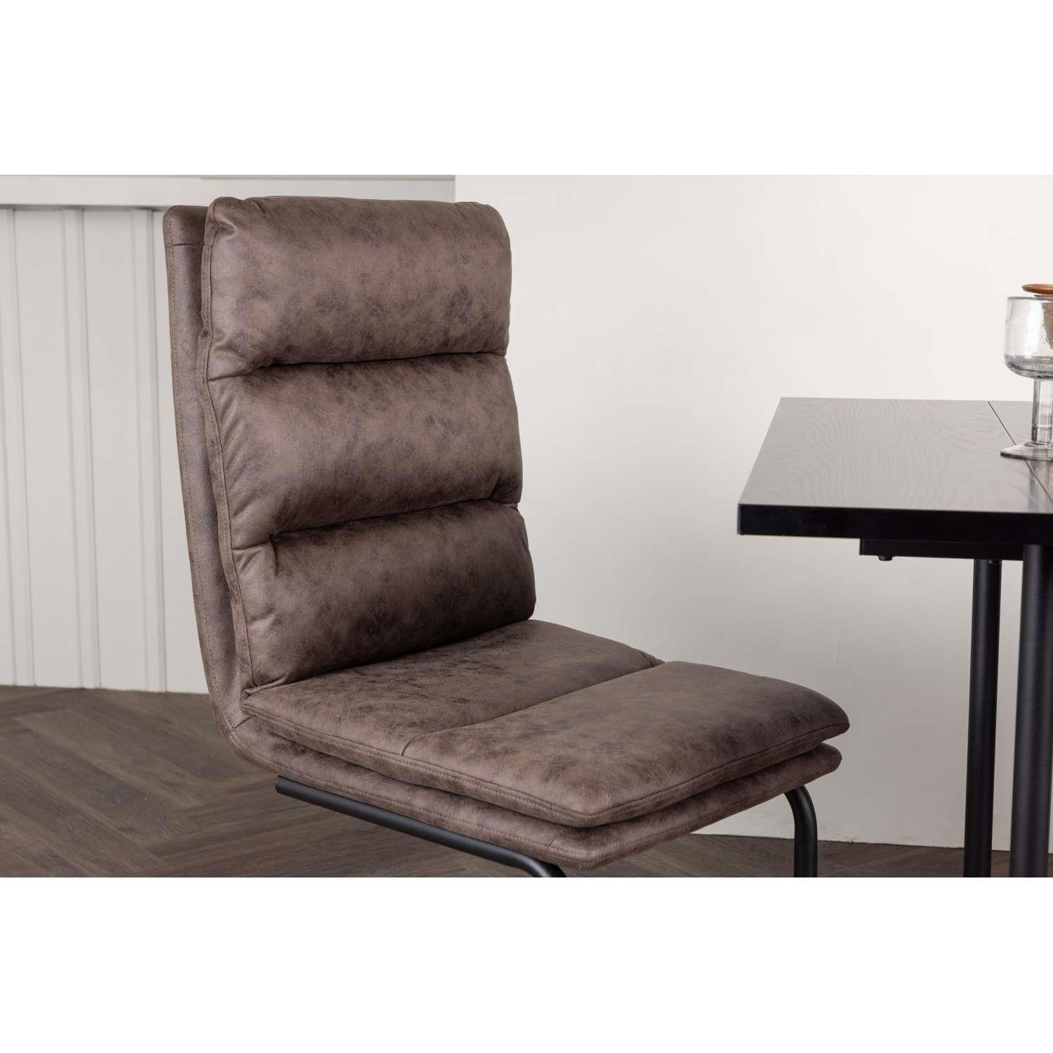 Venture Home Zizo Stoel 60 x 100 x 45 - Bruin - 2-pack