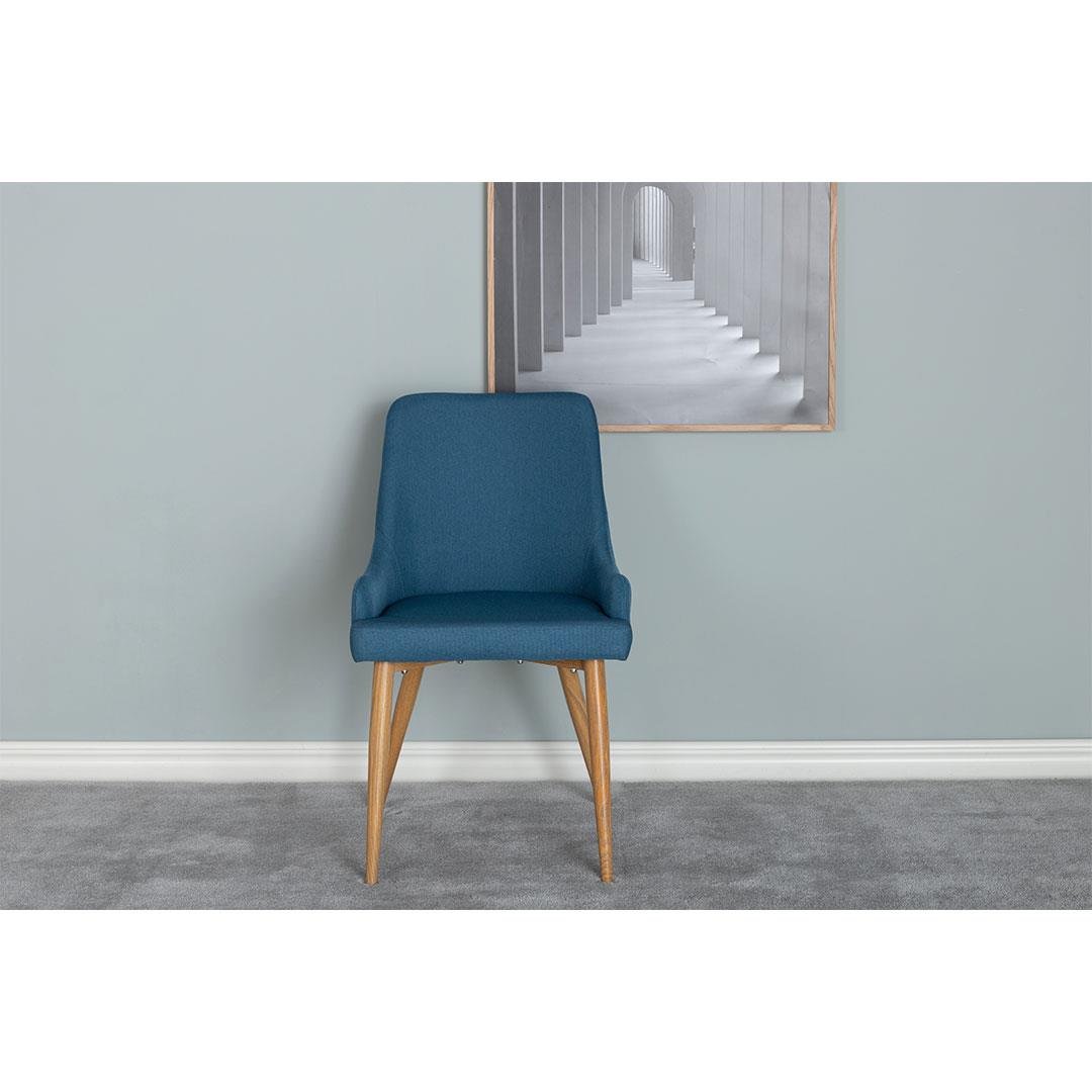 Venture Home Plaza Stoel 58 x 86 x 49 - Blauw - 2-pack