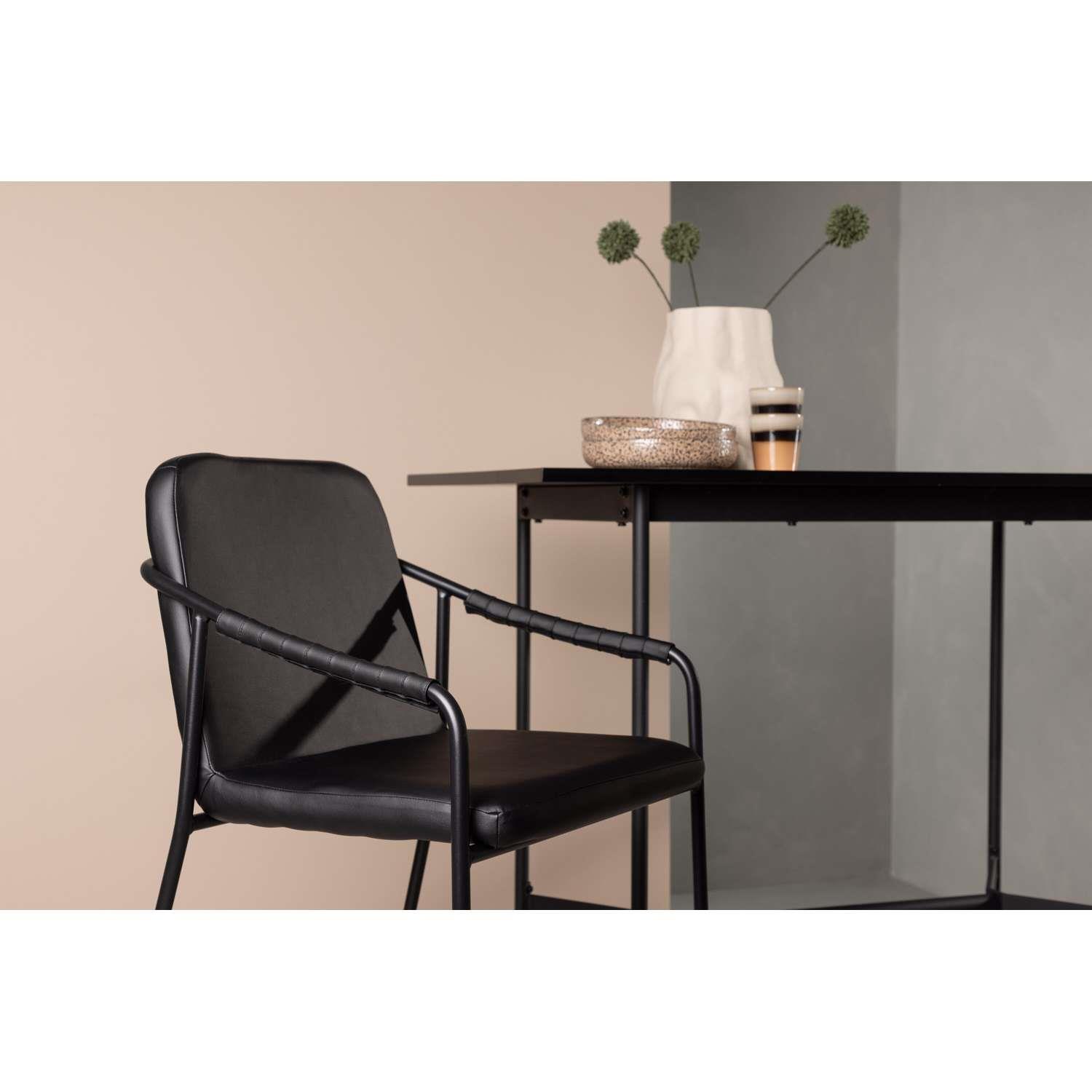 Venture Home Tvist Stoel 56 x 107 x 55 - Zwart - 2-pack
