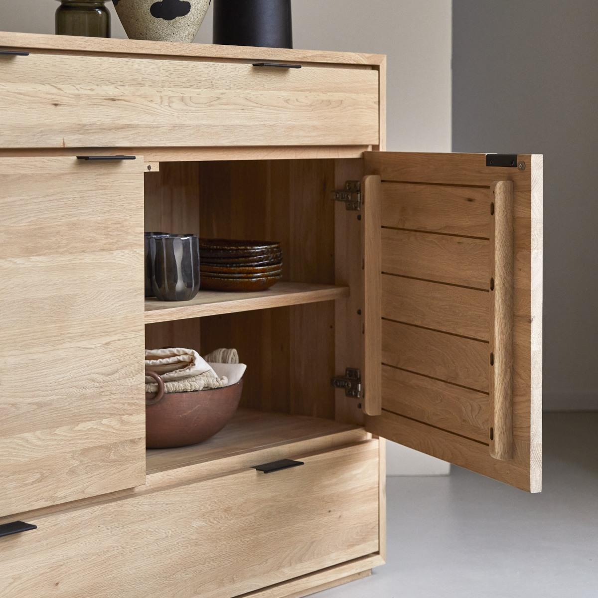 Tikamoon - Senson - Massief eikenhouten buffet 120 cm