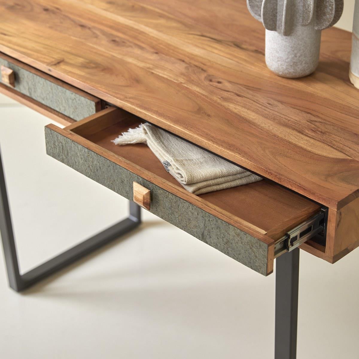 Tikamoon - Temis - Acacia massief bijzettafel