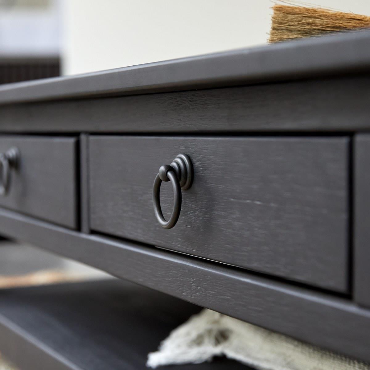 Tikamoon - Thaki Black - Massief grenen salontafel