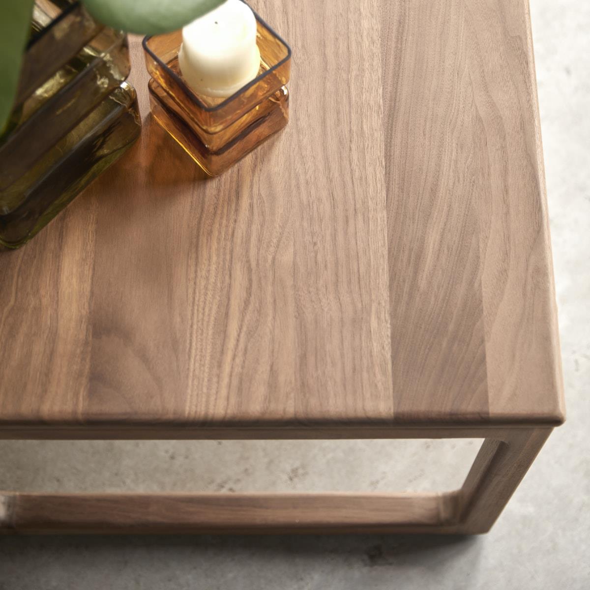 Tikamoon - Massief notenhouten salontafel 100x56 Arto