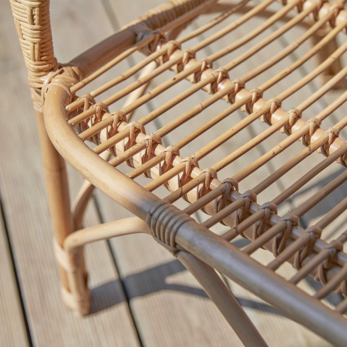 Tikamoon - Ondine - Natuurlijke rotan tuinbank