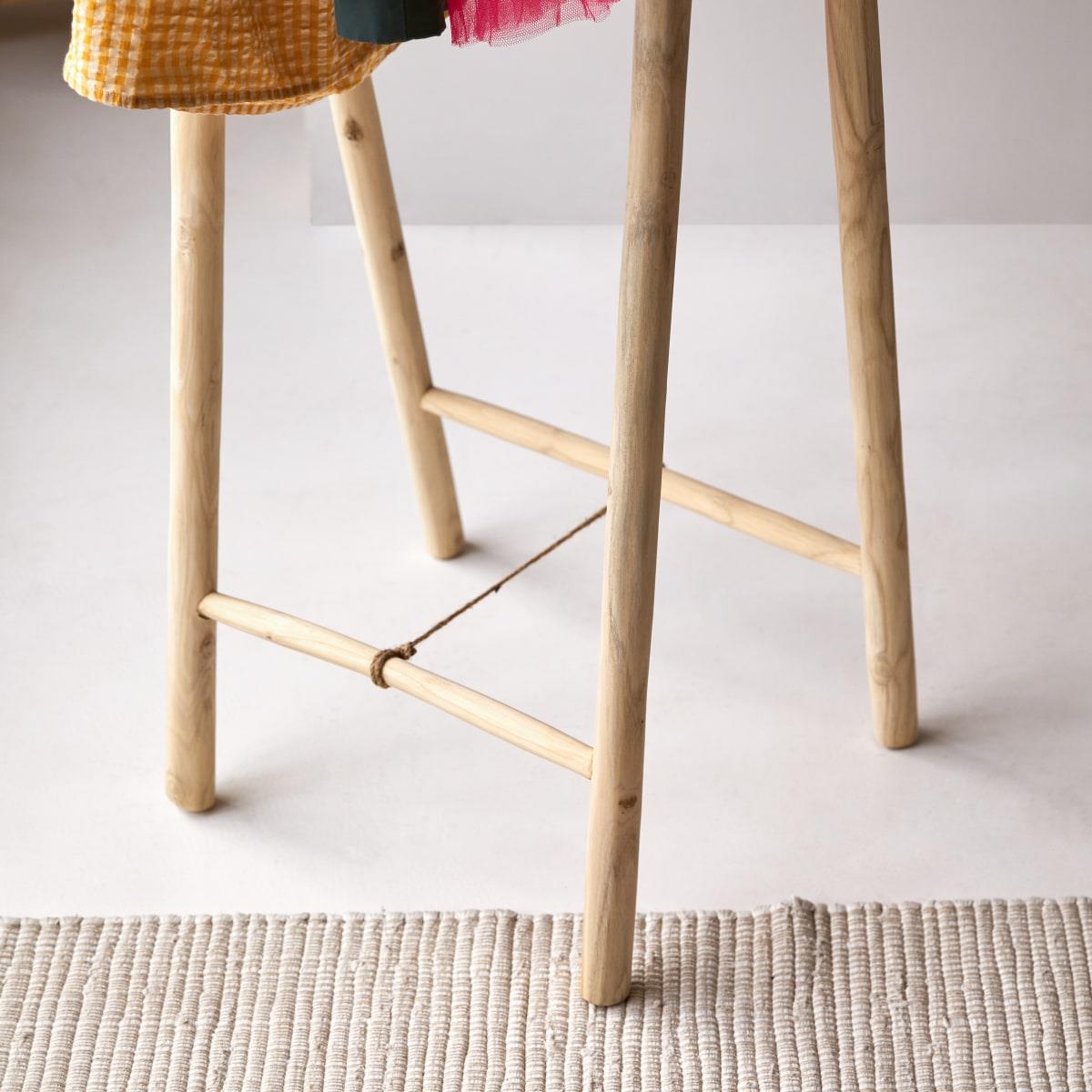 Tikamoon - Kilim - Kledingrek voor kinderen van massief teakhout