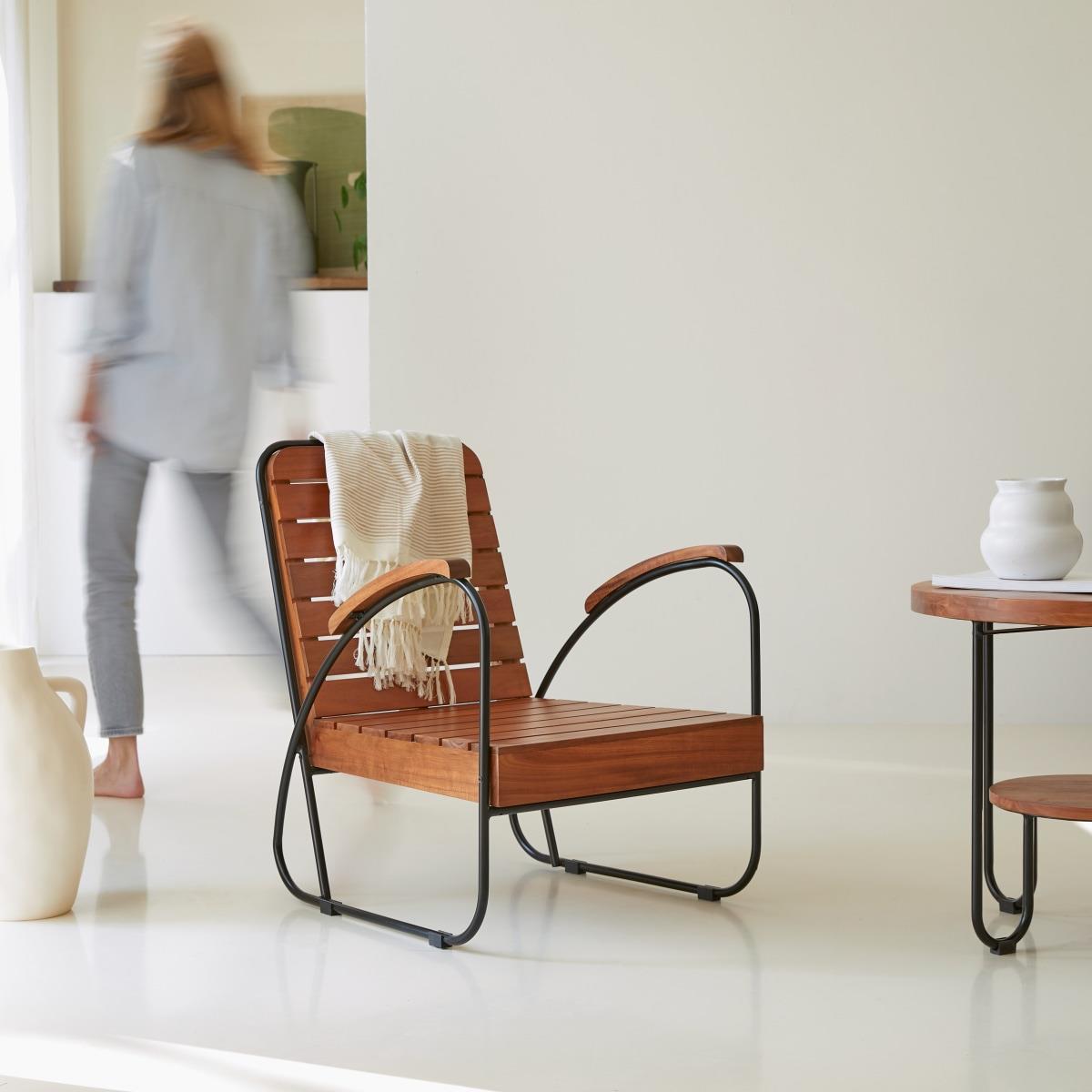 Tikamoon - Key Wood - Vierzits massief acacia loungeset