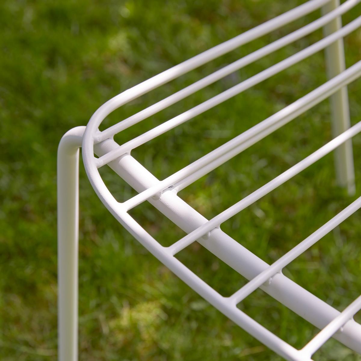 Tikamoon - Arty - Witte metalen tuinstoel