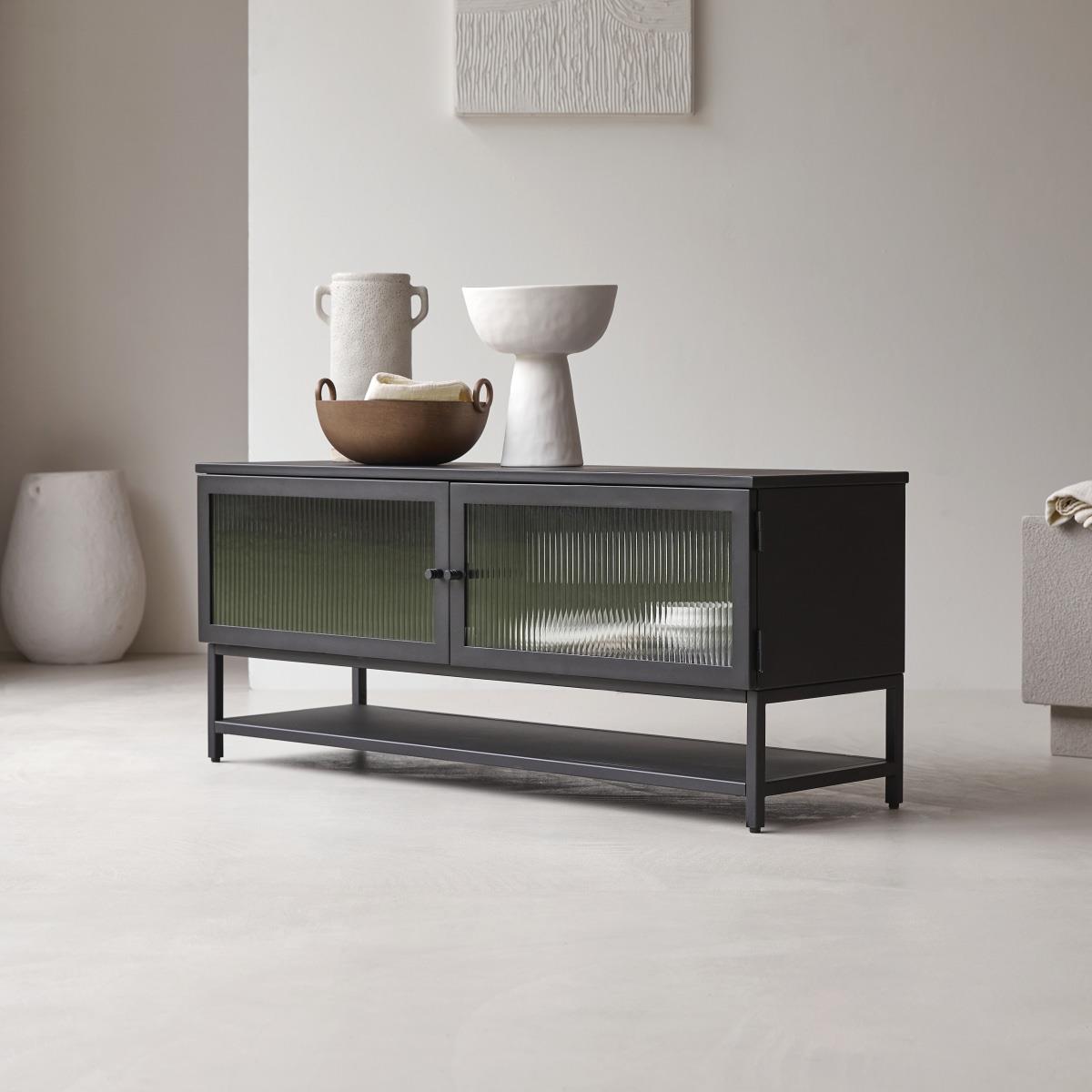 Tikamoon - Metalen tv-meubel Antonin 120 cm