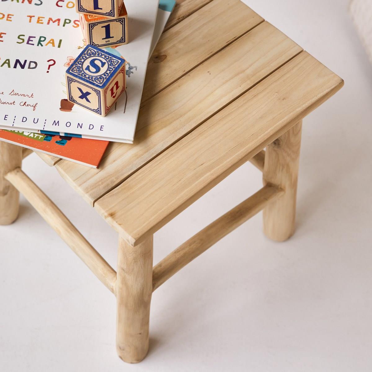 Tikamoon - Kilim - Nachtkastje voor kinderen van massief teakhout