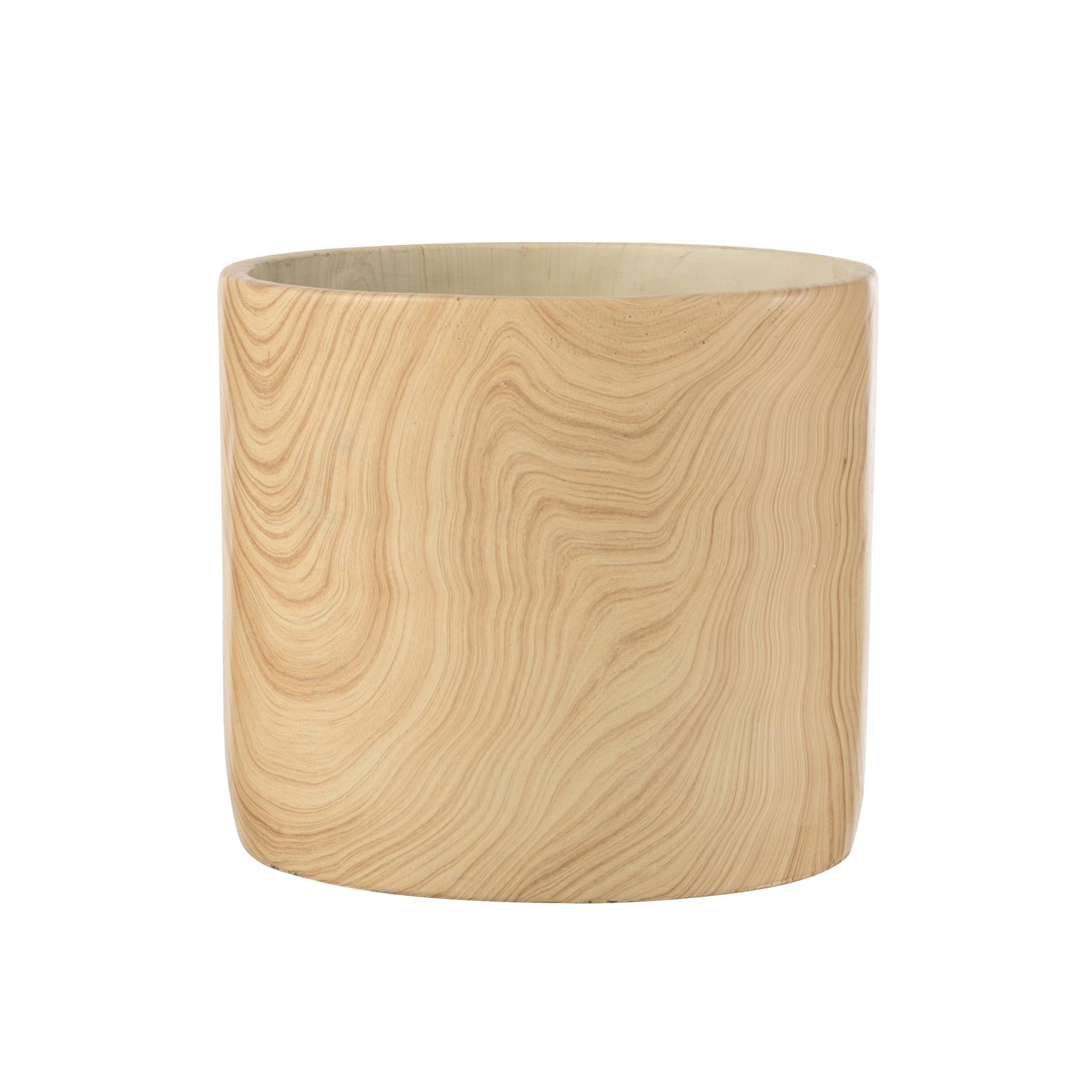 J-Line bloempot Bos - cement - beige - extra large - Ø 21.5 cm