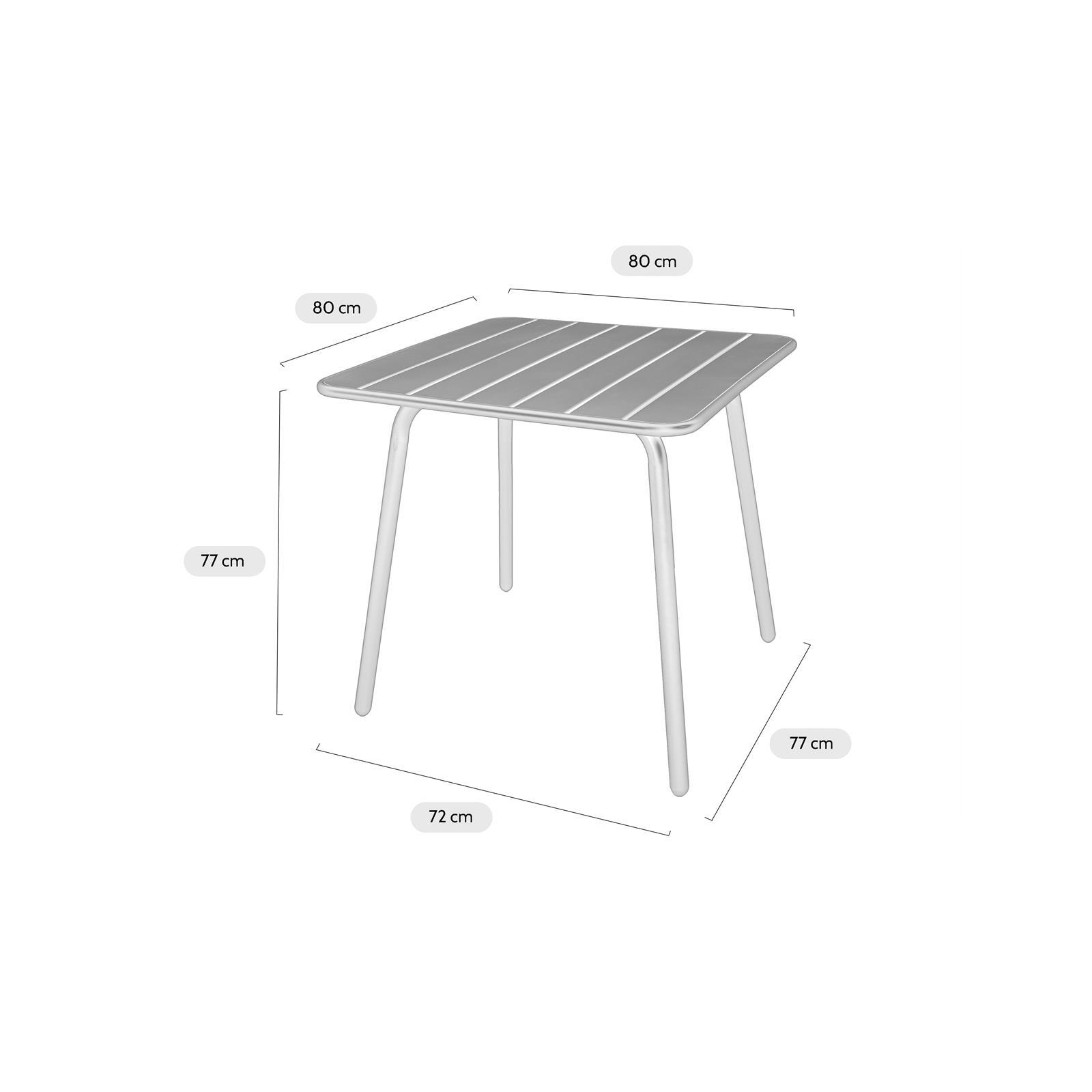 Metalen vierkante tuintafel Max cactus
