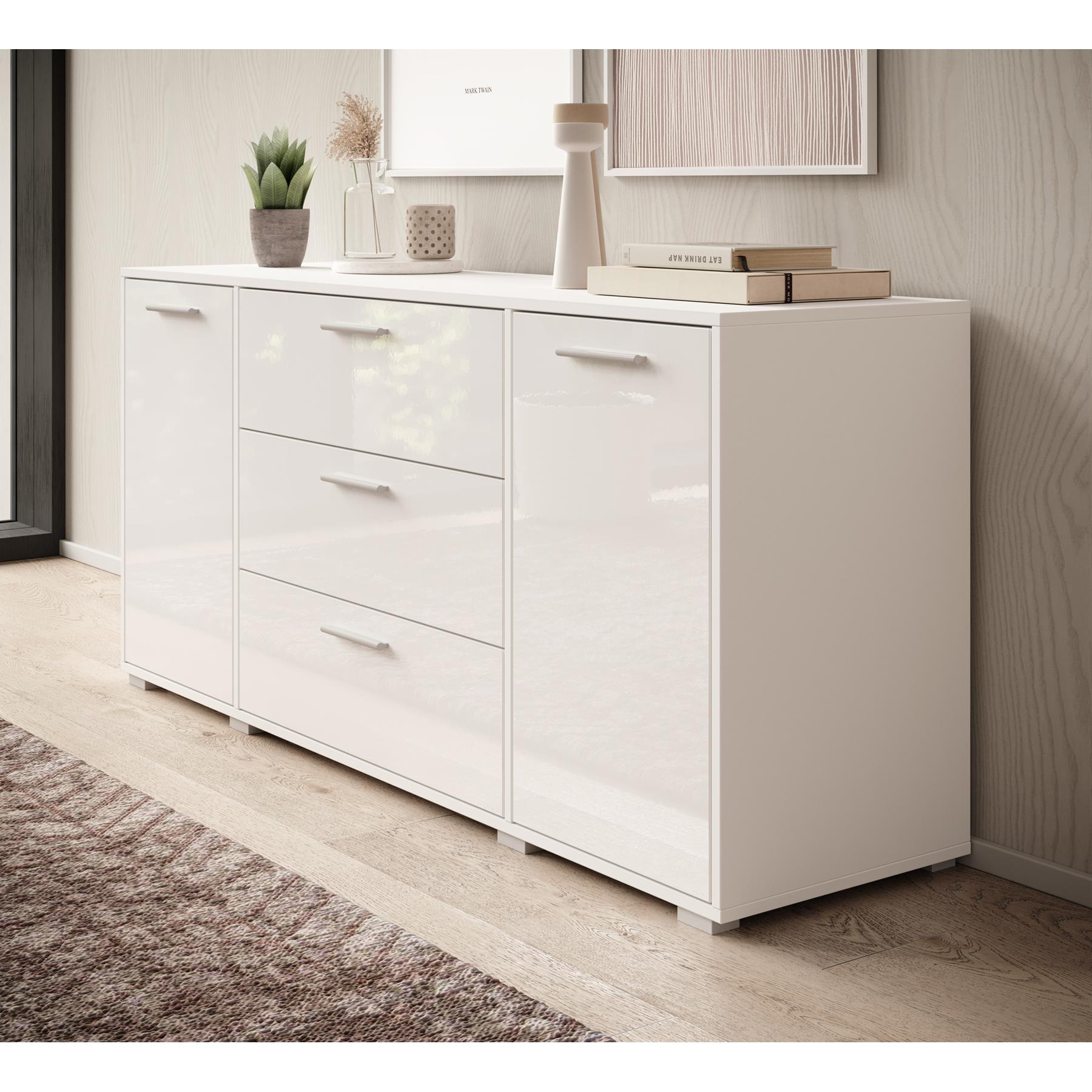 Meubella Dressoir Betty - Wit - 150 cm