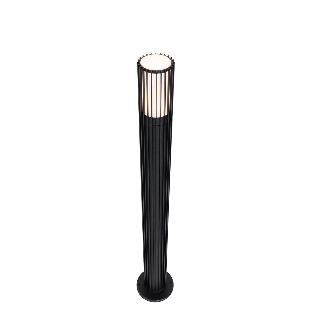 QAZQA Design buiten paaltje zwart 80 cm IP44 - Boris